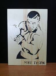 Mike Tyson Wooden Portrait Scroll Saw 12 99 Mike Tyson Art Mike Tyson Tattoo