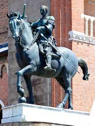 The equestrian statue of gattamelata is a sculpture by italian early renaissance artist donatello, dating from 1453, located in the piazza del santo in padua, italy, today. Gattamelata Sculpture By Donatello Britannica