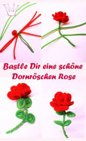 Pfeifenputzer Chenilledraht Bastel Set Zum Basteln Rosen Basteln Basteln Mit Pfeifenreinigern Blumen Basteln