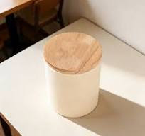 10PCS Kraft Paper Tube Canisters with Wooden Lids Tea Coffee Packaging