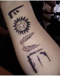 Pin By Theena Wijegunawardana On Tattoos Piercings Supernatural Tattoo Fandom Tattoos Tattoos