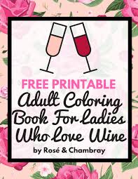 Download Sip Down Color Adult Coloring Book For Ladies Who Love Wine