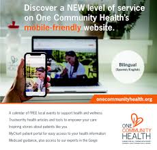 One Community Health Unveils New Mobile Friendly Website