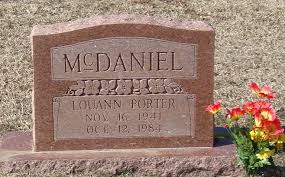 Louann Porter McDaniel (1941-1984)