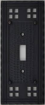 Arts Crafts Mission Style Oil Rubbed Bronze One Gang Switch Plate One Toggle Light Switch Opening Arts And Crafts Switchplates Amazon Com