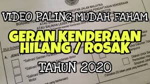 Borang tukar nama kereta jpj download. Geran Kenderaan Hilang Atau Rosak Youtube