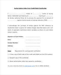 A mastercard credit card resembles a normal debit card in size. Free 8 Sample Credit Card Authorization Letter Templates In Pdf Ms Word