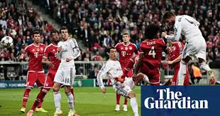 An unforgettable moment up to this day. Sergio Ramos And Cristiano Ronaldo Roll Real Madrid Past Bayern Munich Champions League The Guardian