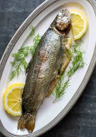 grilled trout with dill and lemon
