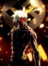 The captain has all the physical abilities to win. 57 Captain Hans Ideas Hellsing Hellsing Alucard Alucard