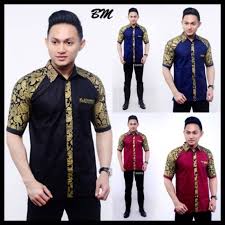 Setiap guratan memiliki arti, setiap goresan membawa pesan di baliknya. Baju Batik Kombinasi Pria Kemeja Batik Pria Modern Kemeja Batik Katun Kombinasi Polos