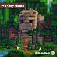 monkey minecraft in 2021 minecraft projects minecraft designs minecraft houses