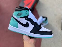 Jordan 1 High Og White Black Aurora Green Women S Shoe Best Selling Air Jordan 1 Retro High Og Nrg Igloo Sale Online 861428 100 In 2020 Air Jordans Retro Air Jordans Jordan 1 Retro High