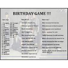 Got7 Birthday Game Got7 Birthdays Birthday Games Got7
