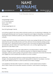 Third Relocation Cover Letter Example Resume Cover Letter Examples Writing A Cover Letter Cover Letter