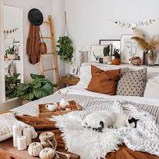 This Cat S Getting Comfy In That Cozy Bedroom Bedroom Inspiration Boho Room Ideas Bedroom Redecorate Bedroom