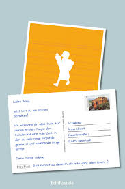 Postkarte Zur Einschulung Schreiben Gluckwunsche Zur Einschulung Postkarte Schreiben Einschulung