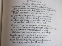 Mutability By Percy Bysshe Shelley An Absolute Favourite Shelley Poetry Romanticism Romanticism Literature Poetry Words Slam Poetry