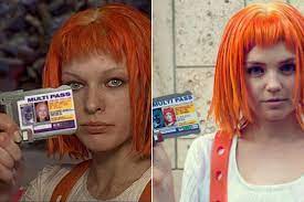 Korben dallas and leeloo at the airport/spaceport, about to board the ship Cosplay Of The Day Leeloo Dallas Multi Pass