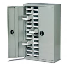 These plastic or cord locks hold a pair of cabinet doors together. Small Parts Secure Storage Cabinets Small Parts Storage From Bigdug Uk