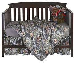 Hot pink camo real tree crib bedding. Mossy Oak 3 Piece Camo Crib Set Rustic Crib Bedding Sets By Carstens Rt620 Houzz