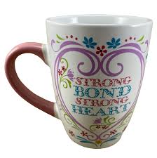 Anna & Elsa Strong Bond Strong Heart Mug Disney Galerie