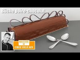26 Buche Poire Chocolat Buche De Noel Par Chef Sylvain Youtube Poire Au Chocolat Buche Poire Chocolat Buche Au Chocolat