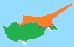 Harta cipru vazuta din satelit, se pot vedea straziile ca pe gps. Disputa Cipru Cyprus Dispute Qaz Wiki