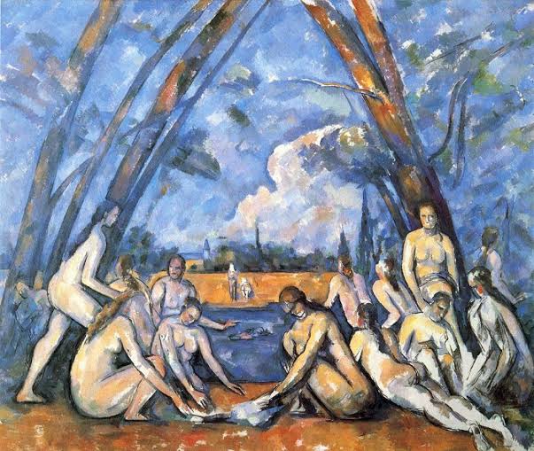 Image result for Paul Cézanne, The Bathers, 1898-1905"