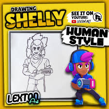 #draw #drawings #howto #howtodraw #color #coloring #coloringpages #fanart #wallpaper #desktop #drawitcute #colt #brawler #videotutorial #tutorial. How To Draw Shelly Human Style Brawl Stars Lexton Art If You Want To See A Speed Drawing Of Shelly Human Style The Brawler From Brawl Stars Check
