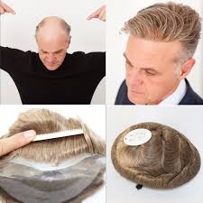 6 8x10 Peau Fine Toupet Pour Homme Plein Pu Postiche Pour Les Hommes Naural Cheveux Humains Cdiscount Au Quotidien