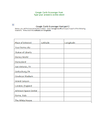 Google Earth Scavenger Hunt Google Earth Teaching Geography Earth Activities