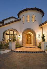 Catholic missions of the time also helped to create. Spanish Inspired Dream Home On Lake Conroe Spanish Style Homes Spanish House Mediterranean Exterior