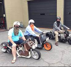 Because You Really Don T Want To Have To Grow A Real One Go Beardski Custom Honda Ruckus Honda Ruckus Motorcycle Helmets