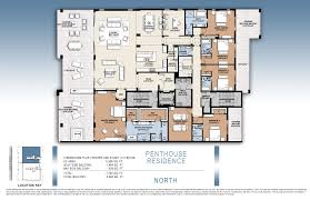Penthouse North Infinity Longboat Key Luxury Floor Plans Condo Floor Plans Penthouse Apartment Floor Plan