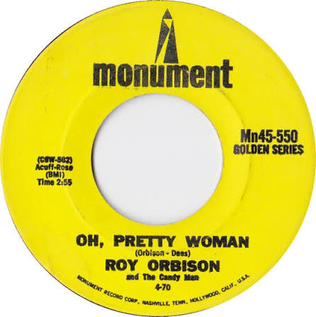 Roy Orbison - Oh, Pretty Woman / It's Over - Monument Golden Series - USA -  Mn45-550 - 7" Single - 45cat