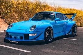 Rwb Widebody Porsche 993 Turbo Riviera Blue Forgestar Tuning En 2020