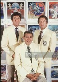 The Monday Night Football Crew Don Meredith Howard Cosell Frank Gifford Monday Night Football Don Meredith New York Giants Football