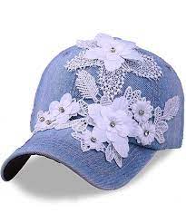 Women S Sequins Flower Baseball Hat Cotton Sun Caps Light Blue Ci182ge3li4 Womens Baseball Cap Baseball Hats Girls Cap