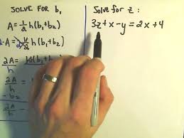 Students use inverse operations to solve algebraic equations. Solve For Variable In The Formula Solutions Examples Videos