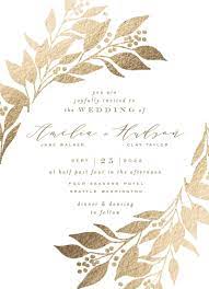 Leafy Branch Foil Pressed Wedding Invitation Foil Pressed Wedding Invitations Digital Wedding Invitations Branch Wedding Invitations