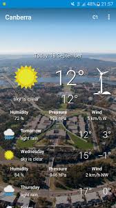 Canberra is the capital city of australia. Canberra Weather For Android Apk Download