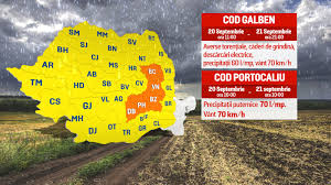 În restul țării, vor fi temperaturi specifice perioadei. Vremea Rea Cuprinde ToatÄ Èara Anm A Emis Cod Portocaliu De Vijelie In 5 JudeÈe Stirileprotv Ro