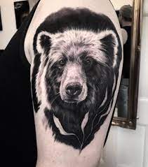 Maybe you would like to learn more about one of these? Realism Bear Tattoo On Arm Bear Tattoos Bear Tattoo Designs Black Bear Tattoo