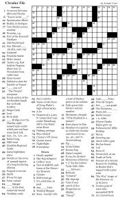 Whether the skill level is as a beginner or something more advanced, they're an ideal way to pass the time when you have nothing else to do like waiting in an airport, sitting in your car or as a means to. Frank Virzi S Worcester Crossword Puzzle For Nov 29