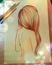 Long Brown Hair By Debbyarts By Debbyarts On Deviantart Art Cool Drawings Beautiful Drawings