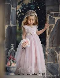 2018 Lovely Light Pink Flower Girl Dresses Special Occasion For Weddings Kids Pag Pink Flower Girl Dresses Lavender Flower Girl Dress Blush Flower Girl Dresses