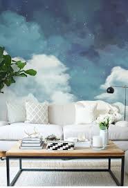 Oil Painting Dreamy Sky Clouds Wallpaper Wall Mura Tapete Schlafzimmer Wolken Hintergrund Wandbilder Schlafzimmer
