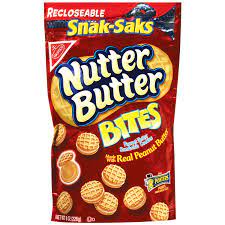 Nabisco classic mix variety pack, oreo mini, nutter butter bites 20 snack packs. Nabisco Nutter Butter Snak Saks Peanut Butter Sandwich Cookies 8 Oz Walmart Com Walmart Com