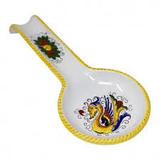 One of the most popular artistic elements of sicily is ceramics. Spoon Rest 11 Raffaellesco Italian Pottery Mari Ceramics Deruta